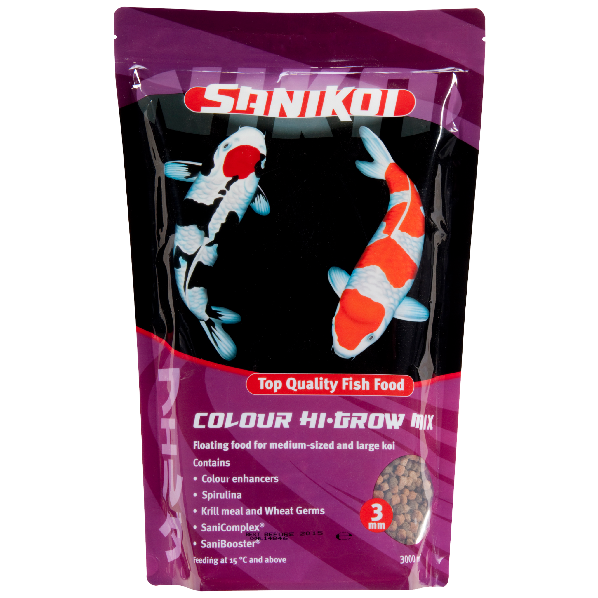 SaniKoi Colour Hi-Grow 3 mm 3000 ml